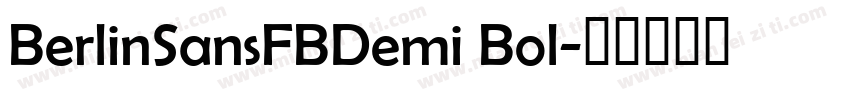 BerlinSansFBDemi Bol字体转换
